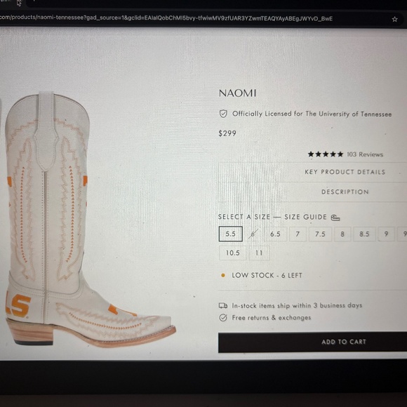 Vaccari Naomi Gameday Boots - Picture 6 of 6